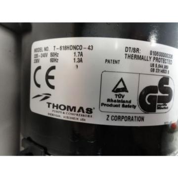 Thomas Pump T-618HDNCO-43, 220-240V, Model K48ZZGCP4215, M05C