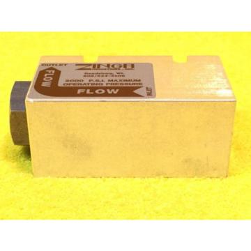 ***NEW***  ZINGA INDUSTRIES 3000 PSI 12 GPM HYDRAULIC IN LINE FILTER BLOCK