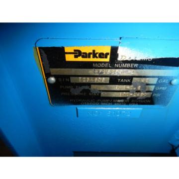 Parker PVP23 5HP, 9 GPM Hydraulic Power Unit