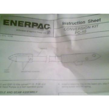 ENERPAC PC-10 FOOT PUMP ADAPTOR KIT