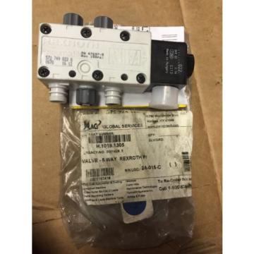 REXROTH 5727490220 5 Way Valve Pneumatik 24V DC