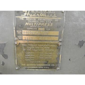 DENISON 6 Ton Hydraulic Multipress # M6C01FA11S02