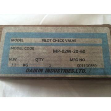 Hydraulic pilot check valve Daikin MP-02W-20-60  origin in the box