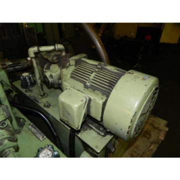 Daikin 2 HP Oil Hydraulic Unit, # Y473063-1, Daikin Pump # V15A1R-40Z, Used