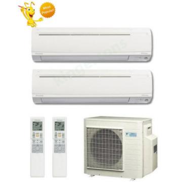 12000 + 18000 Btu Daikin Dual Zone Ductless Wall Mount Heat Pump Air Conditioner