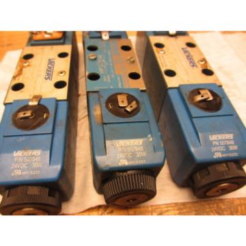 Vickers DG4V 3 6C VM U H7 60 Hydraulic Valve w/ 507848 24VDC Coil DG4V36CVMUH760