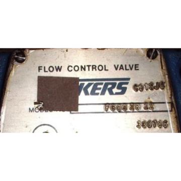 Vickers Hydraulic Flow Control , # FG032822 , A7L