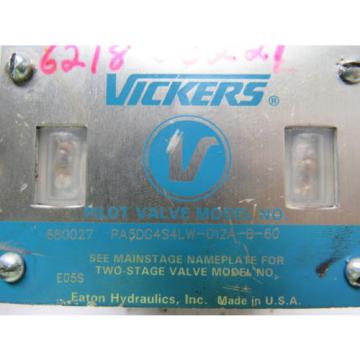 Vickers 880027 PA5DG4S4-LW-012A-B-60 Hydraulic Directional Control Valve