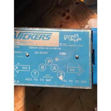 EATON VICKERS DG4V4 -012A-M-U-H5 -10 HYDRAULIC DIRECTIONAL CONTROL VALVE