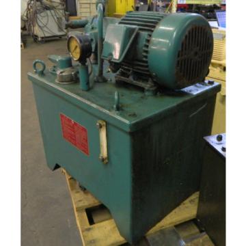 Tokyo Keiki / Vickers 2 HP Hydraulic Unit, PVB6-RSY-20-CM-11-JA-S7, Used