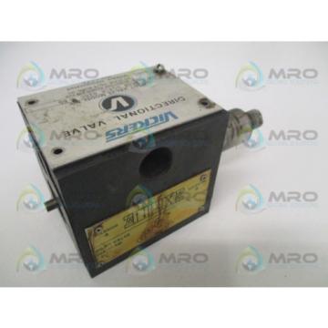 VICKERS DG4S4018CB60 DIRECTIONAL PILOT VALVE AS PICTURED USED