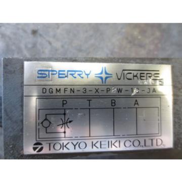 MORI SEIKI MV-45 CNC SPERRY VICKERS DGMFN-3-X-P2W-10-JA DIRECTIONAL CHECK VALVE