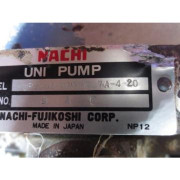 NACHI HYDRAULIC OIL PUMP MOTOR LTIS85-NR UPV-0A-8N1-07A-4-20 PVS-0B-8N1-20