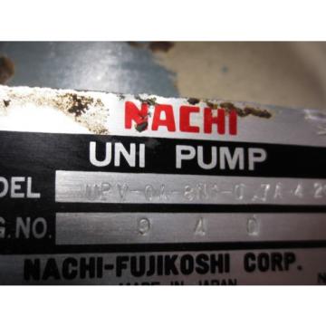 NACHI HYDRAULIC OIL PUMP MOTOR LTIS85-NR UPV-0A-8N1-07A-4-20 PVS-0B-8N1-20