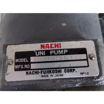 NACHI HYDRAULIC PUMP LTIS85-NR USV-0A-A2-075-4-10 VDS-0B-1A2-10 LOT#2072M