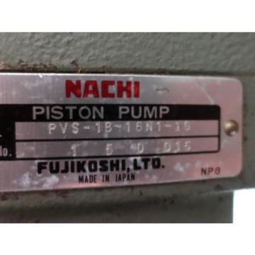 MEIDENSHA NACHI HYDRAULIC OIL PUMP MOTOR LTF70-NR PVS-1B-16N1-10 UPV-1A-16N1-2