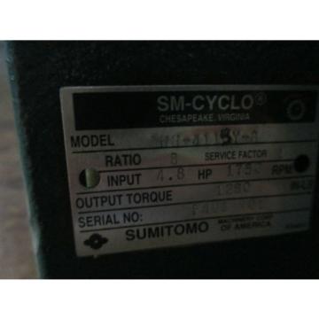 SM CYCLO SUMITOMO CNH 4115Y 3 SPEED REDUCER INDUSTRIAL MADE IN USA GEAR BOX