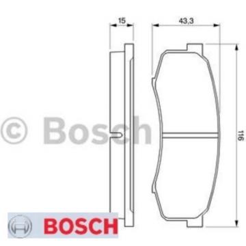 Bremsbelagsatz Bremsbeläge Bremsklötze BOSCH BP152 21947 7487D606 0986424313