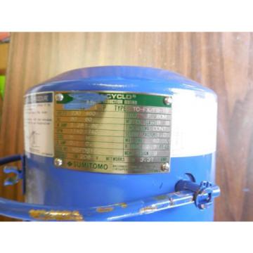 SUMITOMO SM CYCLO TC FX/FB 1B PHASE INDUCTION MOTOR WITH RNYMS1 43Y B 35