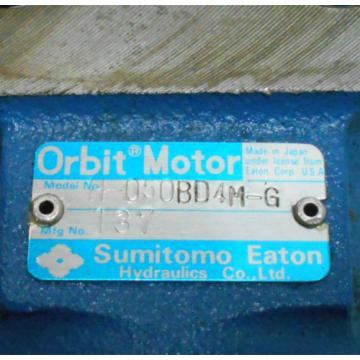 Sumitomo Eaton Hydraulic Orbit Motor, H-050BD4M-G, Used, WARRANTY