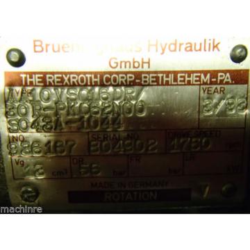 Rexroth Brueninghaus Hydromatik pumps AA10VS016DR/30R-PKC62N00-S043A-1044