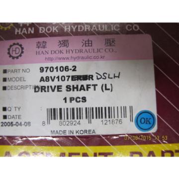 A8V107 970106-2 Excavator Hydraulic pumps Short Drive Shaft Left