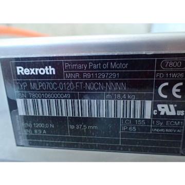 Origin REXROTH MLP070C-0120-FT-N0CN-NNNN LINEAR,R911297291,MAGNETIC MOTOR PLATES