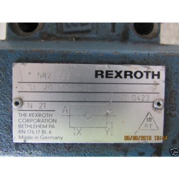 REXROTH HYDRAULIC VALVE SL20PA1-42 Origin