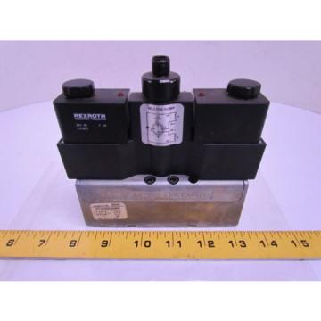 Rexroth Ceram GT-010062-00909 Double Solenoid Valve 4-Pin 24VDC ISO Sz 1