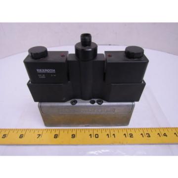 Rexroth Ceram GT-010062-00909 Double Solenoid Valve 4-Pin 24VDC ISO Sz 1