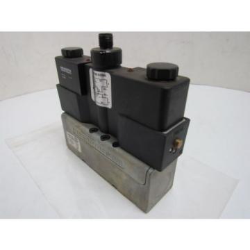 Rexroth Ceram GT-010062-00909 Double Solenoid Valve 4-Pin 24VDC ISO Sz 1