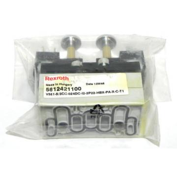 Origin REXROTH 5812421100 VALVE V581-5/3CC-024DC-I2-2P22-HBX-PA-X-C-T1