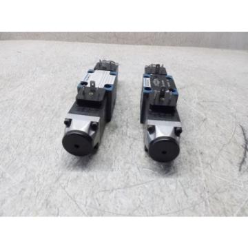 MANNESMANN REXROTH 4WE 6 E53/AG24N9K4 VALVE LOT OF 2 USED