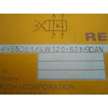 REXROTH Control Valve 4WE6D51/AW120-60N9DAV  / 4WE6D51