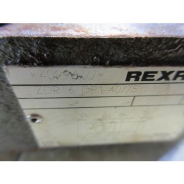 REXROTH VALVE UNIT ZDR 6 DP1-40/75YM  ZDR6DP1-40/75YM