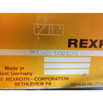 REXROTH SOLENOID VALVE 3WE6B51/AND/5