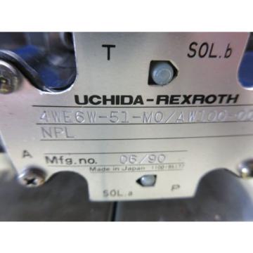 REXROTH VALVE UCHIDA-REXROTH 4WE6W-51-M0/AW100-00 4WE6W-51-MO/AW100-00