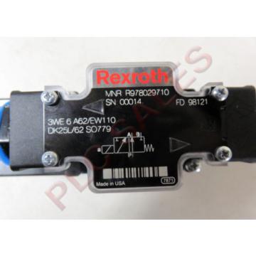 REXROTH R978029710 Hydraulic Directional Control Valve 3WE6A62/EW110  Origin
