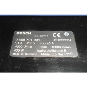 BOSCH REXROTH 430W EC MOTOR 0 608 701 004 W/ 3 608 613 001