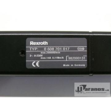 Origin Rexroth 0 608 701 017 Bosch Motor 0-230V max 14A 0,11Nm/A max 20000U/min