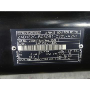 Indramat Rexroth 2AD132C-B050B1-CS03-A2N1 15kW 39A 7500min-1 Spindelmotor Top