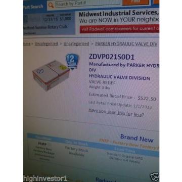 DENISON FLOW CONTROL VALVE # ZDV-P-02-1-S0-D1-098-91034-0