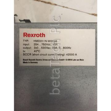 HMD-011 N-W0036 Bosch Rexroth Inverter Drive Dual Axis IndraDrive M