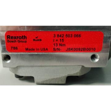 Origin BOSCH REXROTH CONVEYOR GEAR REDUCER 3-842-503-066  RTS056378