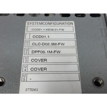 Rexroth Indramat CCD011-KE08-01-FW, CCD011, CLC-D023, DPF051, Motion Control