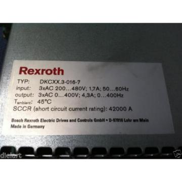 BOSCH REXROTH INDRAMAT ECODRIVE 03 - DKC033 -16-7-FW 16Amp Servo Drive