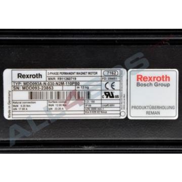 BOSCH REXROTH INDRAMAT DREHSTROMSERVOMOTOR, MDD093A-N-030-N2M-110PB0 GEBRAUCHT