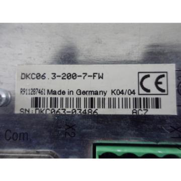 Rexroth / Indramat DKC063-200-7-FW Servo Drive Refurbished, 30 Days Warranty