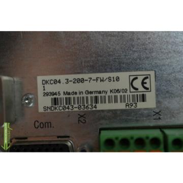 Rexroth Indramat DKC043-200-7-FW/S10