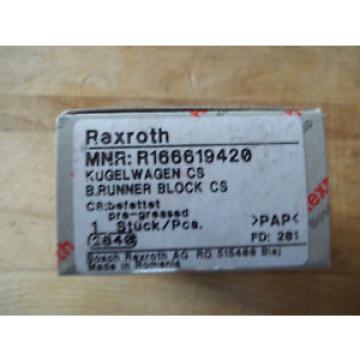 Origin IN BOX REXROTH 166619420 RAIL BEARING BLOCK 2840